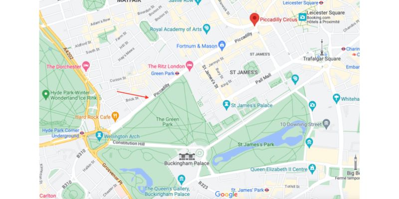 map piccadilly circus