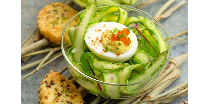 oeuf mimosa salade