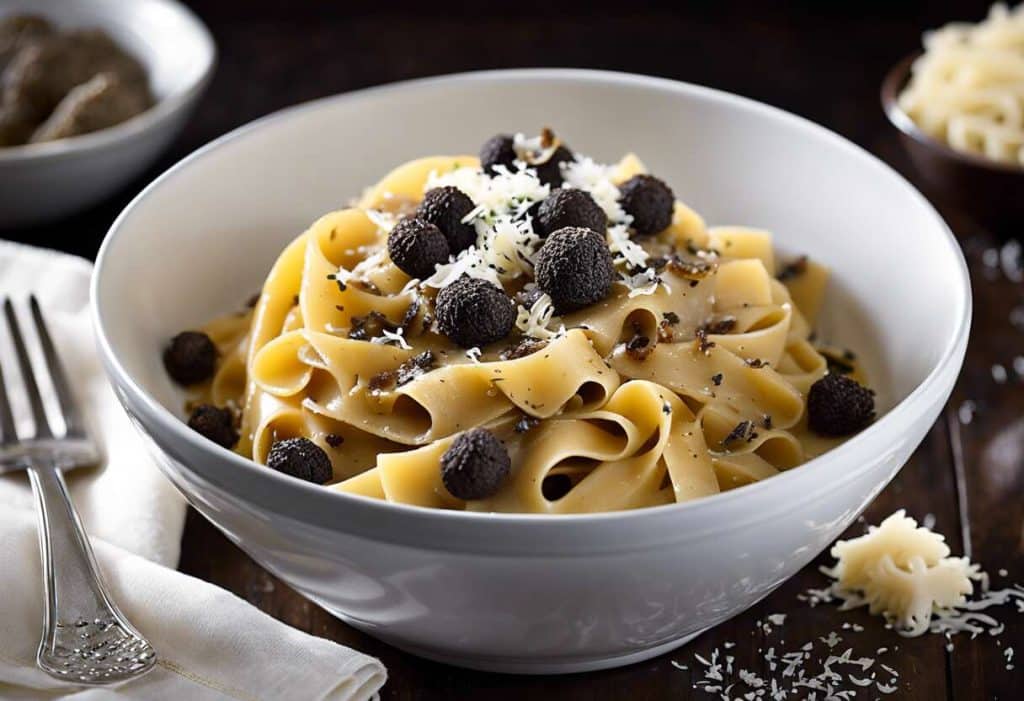 plat de pattes aux truffes