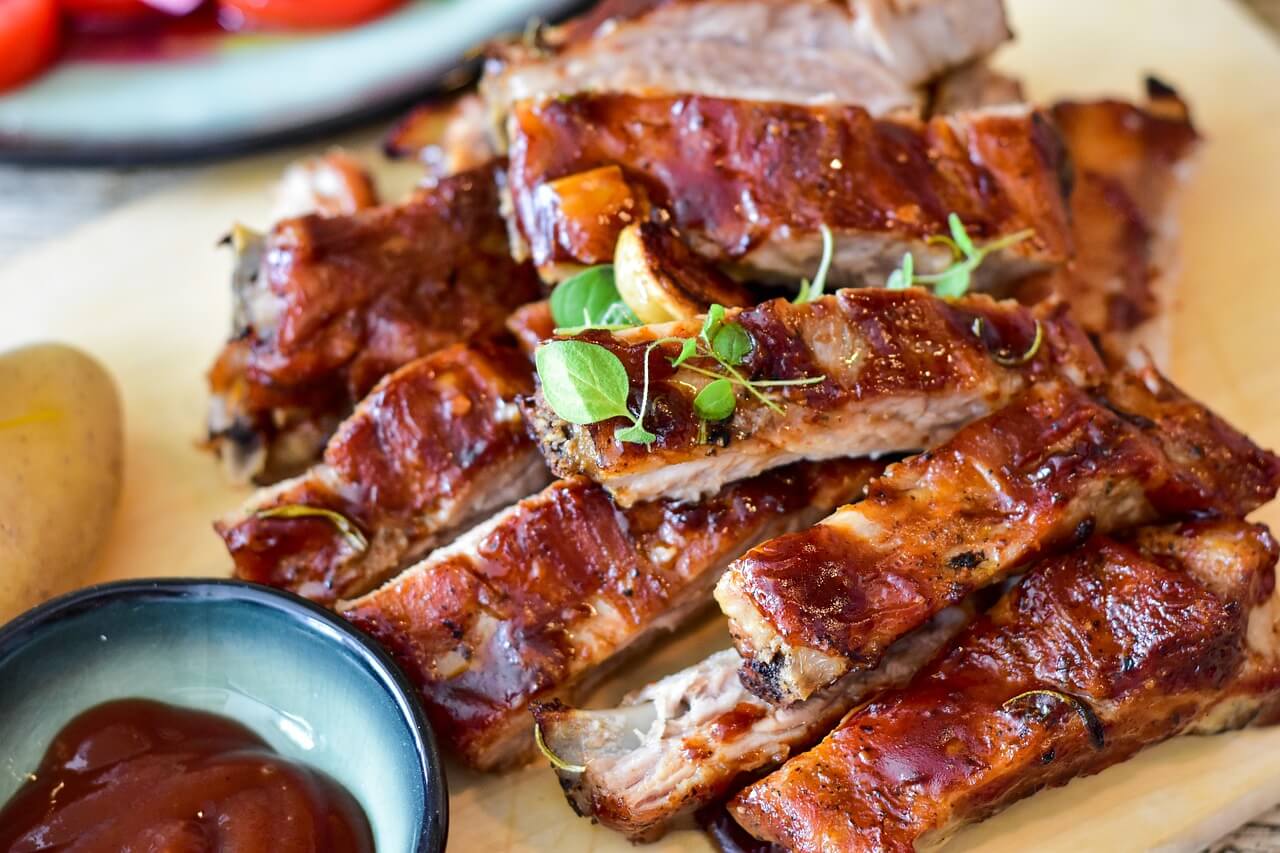 travers de porc au four